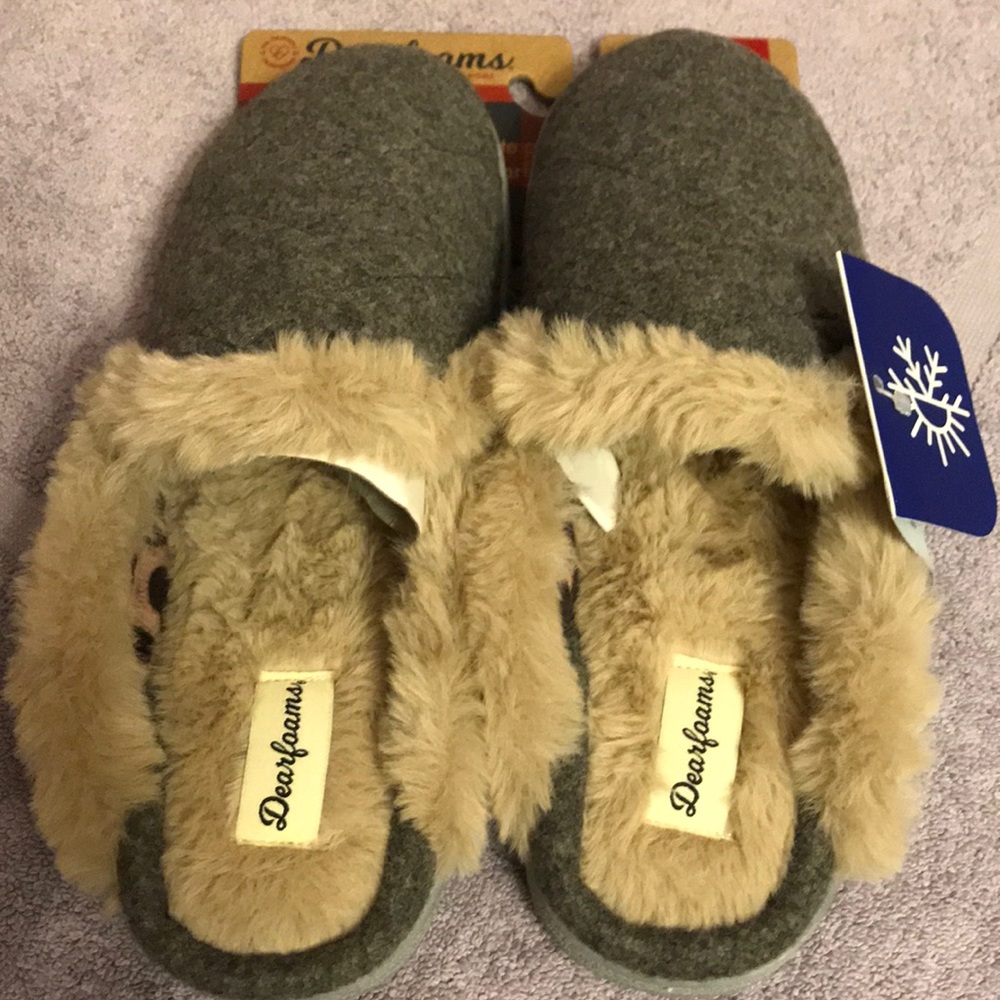 Dearfoams Slippers M 7-8 NEW